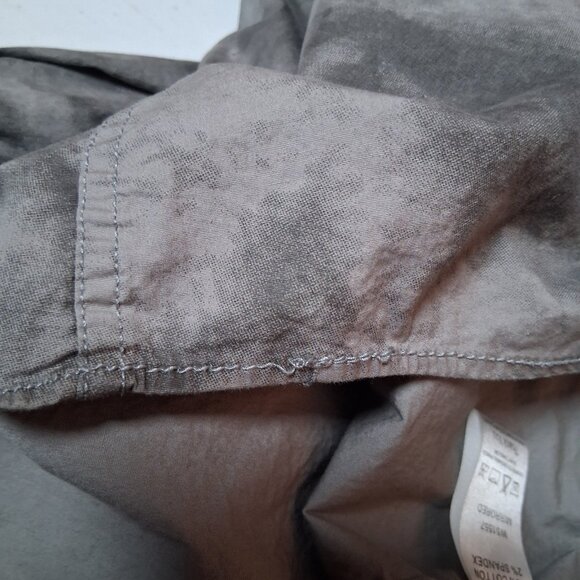 Roar Shirt Men XL Embroidered Distressed Long Sleeve Button Up Y2K Biker Rock - Picture 9 of 16